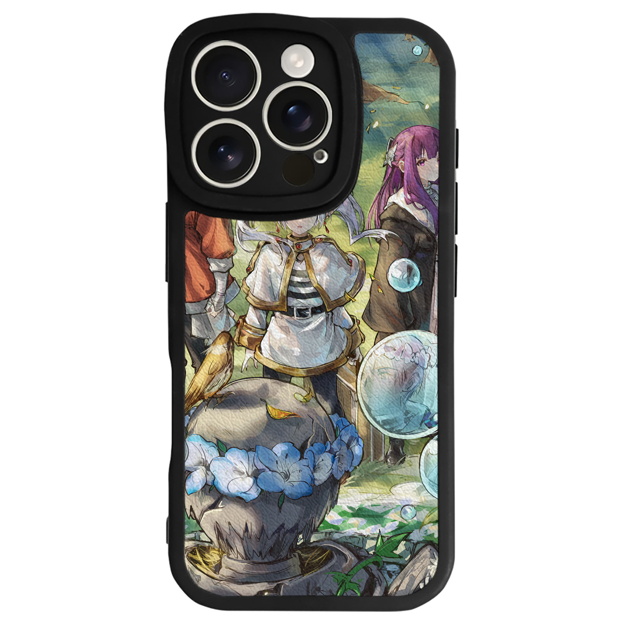 （画像用） 葬送のフリーレン Frieren 【iPhone 16シリーズ対応】シリコンスマホケース（レザー調） 材質：シリコン